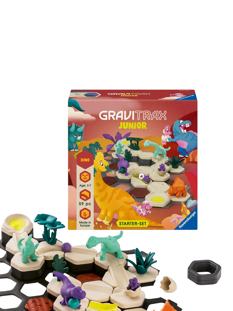 GraviTrax Junior dinosaur marble run starter set (British brand)