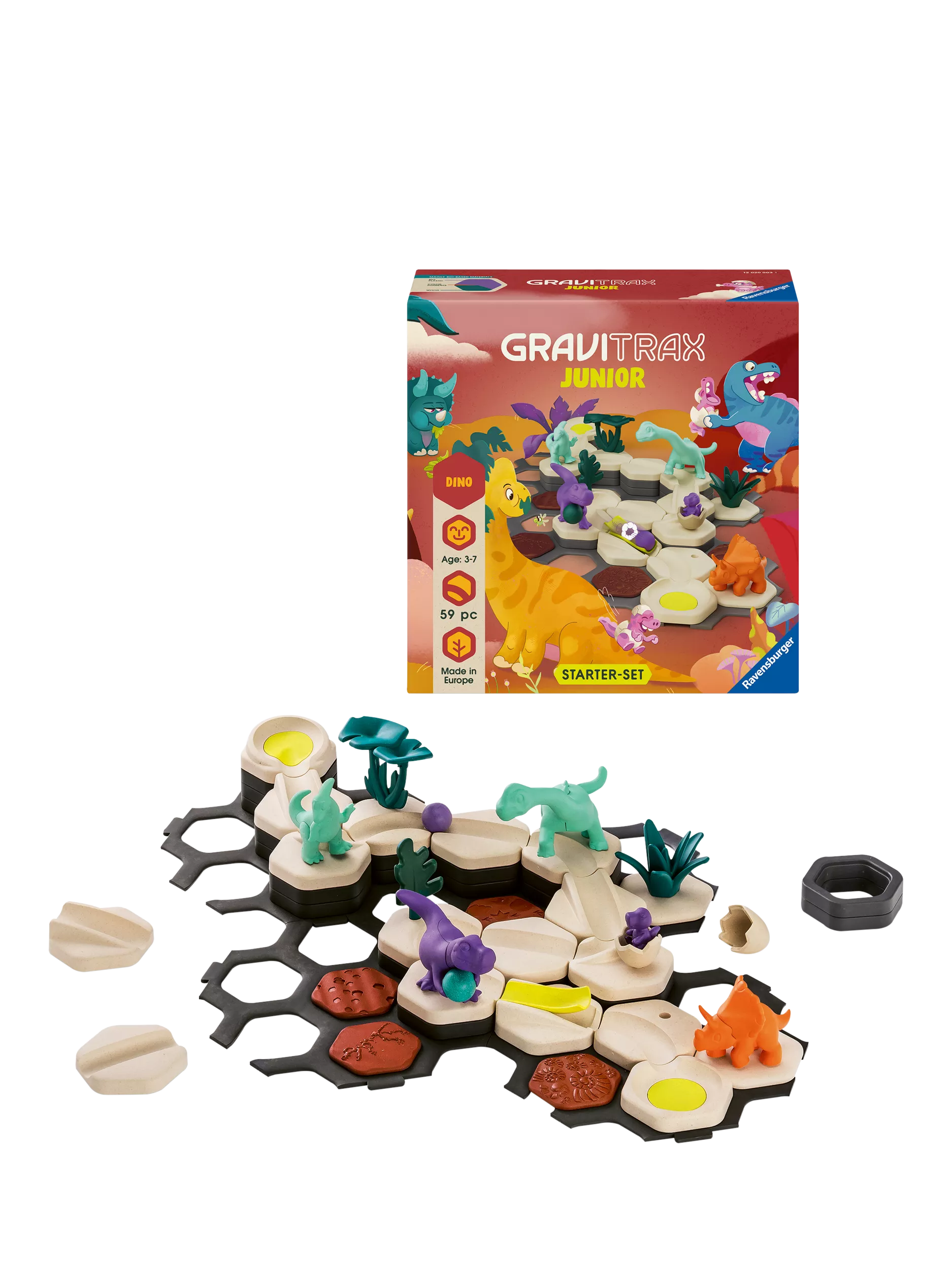 GraviTrax Junior dinosaur marble run starter set (British brand)