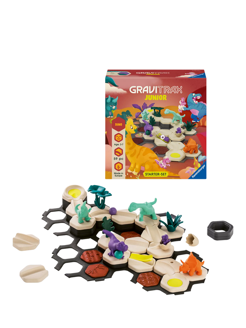 GraviTrax Junior dinosaur marble run starter set (British brand)