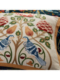 Morris & Co. indigo floral cushion 45cm, imported from the UK