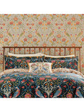 Morris & Co. indigo floral cushion 45cm, imported from the UK