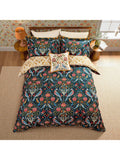 Morris & Co. indigo floral cushion 45cm, imported from the UK
