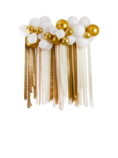 Hootyballoo Metallic Streamer Party Backdrop Gold Party Decorations Pack