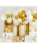 Hootyballoo Metallic Streamer Party Backdrop Gold Party Pack, UK version