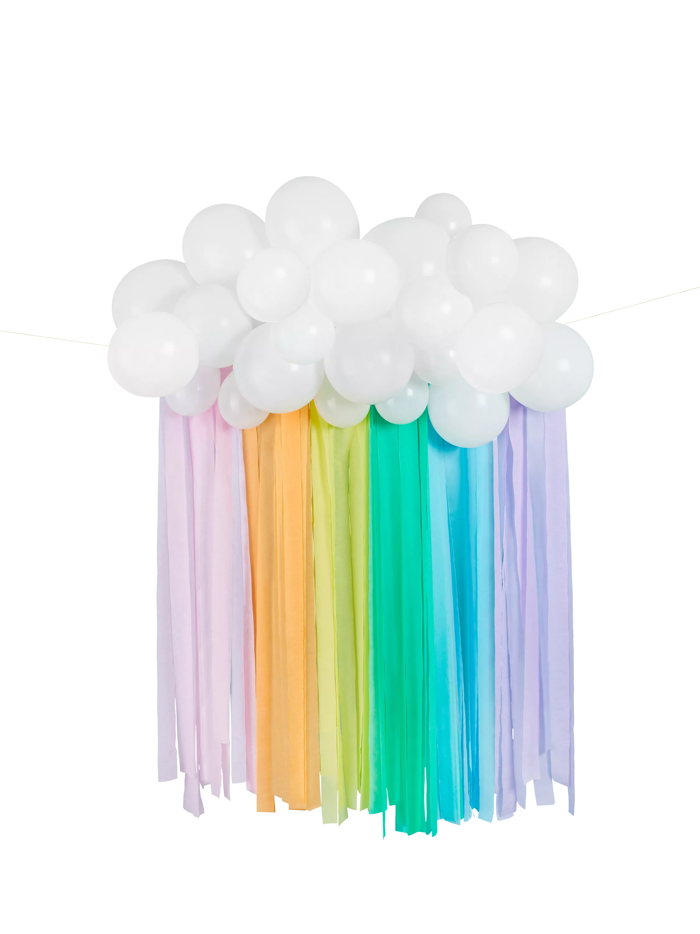 Hootyballoo Rainbow Streamer Party Backdrop Multi, UK version