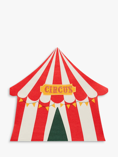 John Lewis Circus Tent Themed Party Napkins Pack of 16- Buy online at McGrocer