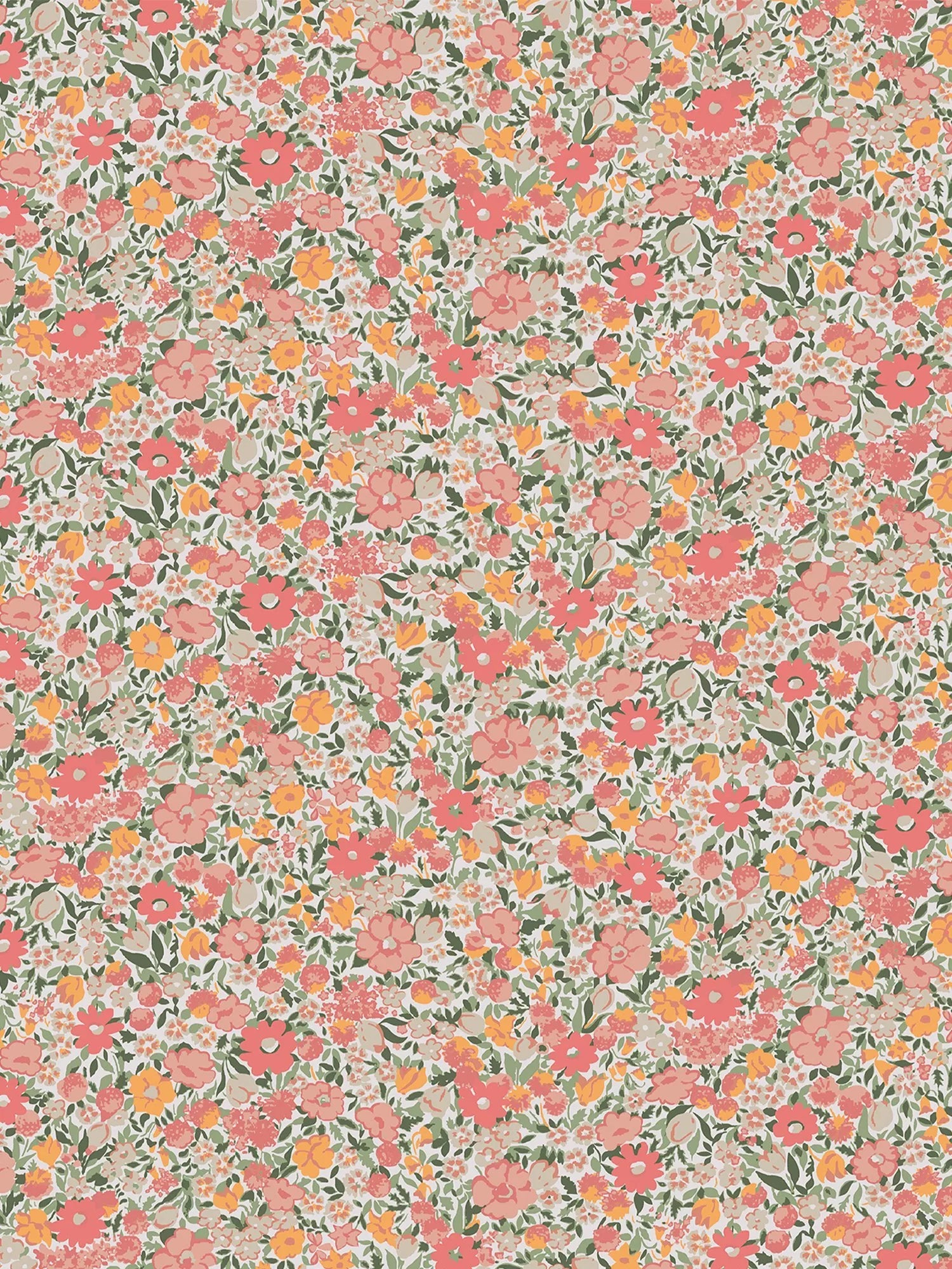 Laura Ashley Loveston wallpaper coral pink L10m x W52cm - British product