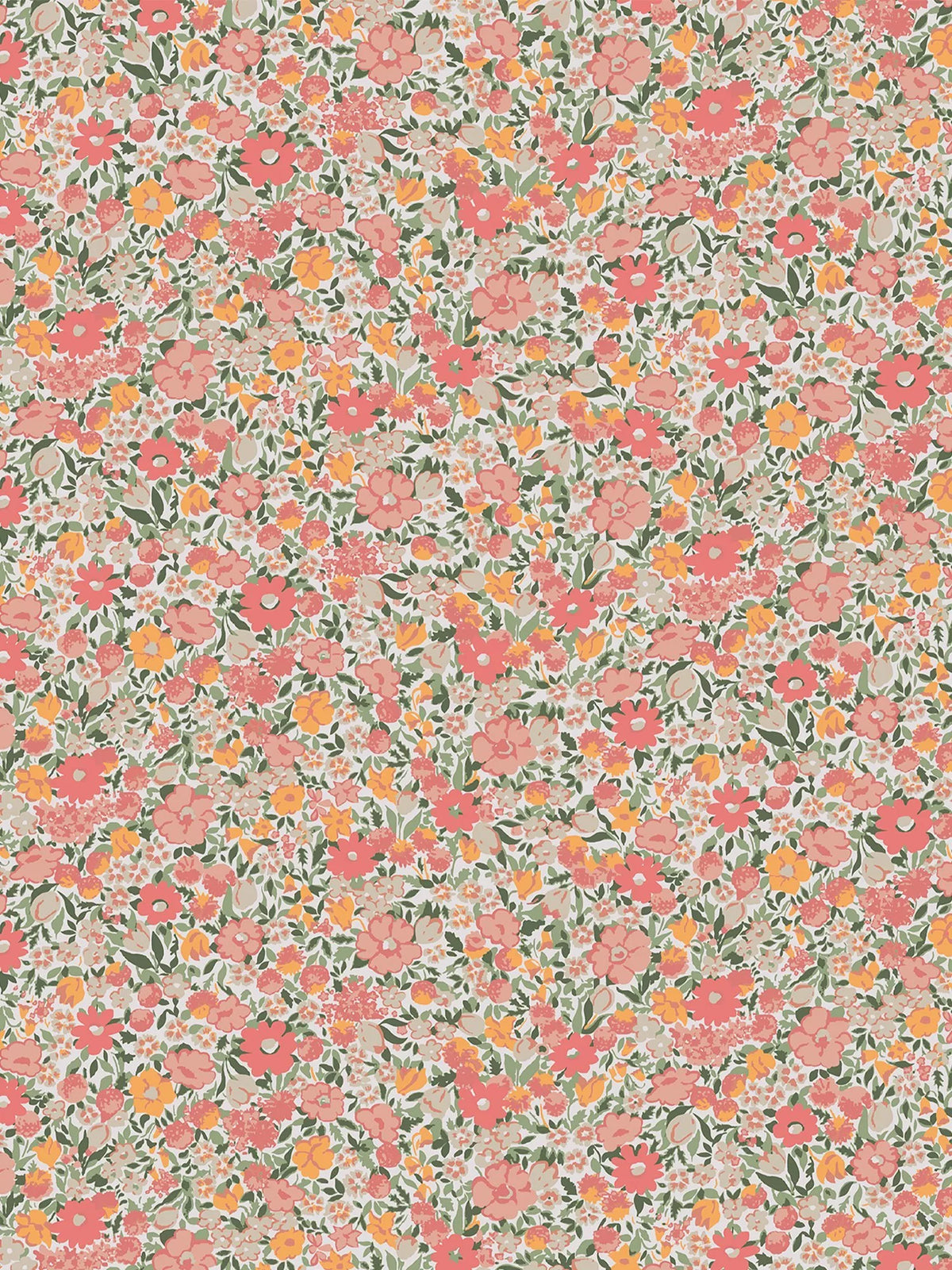 Laura Ashley Loveston wallpaper coral pink L10m x W52cm - British product