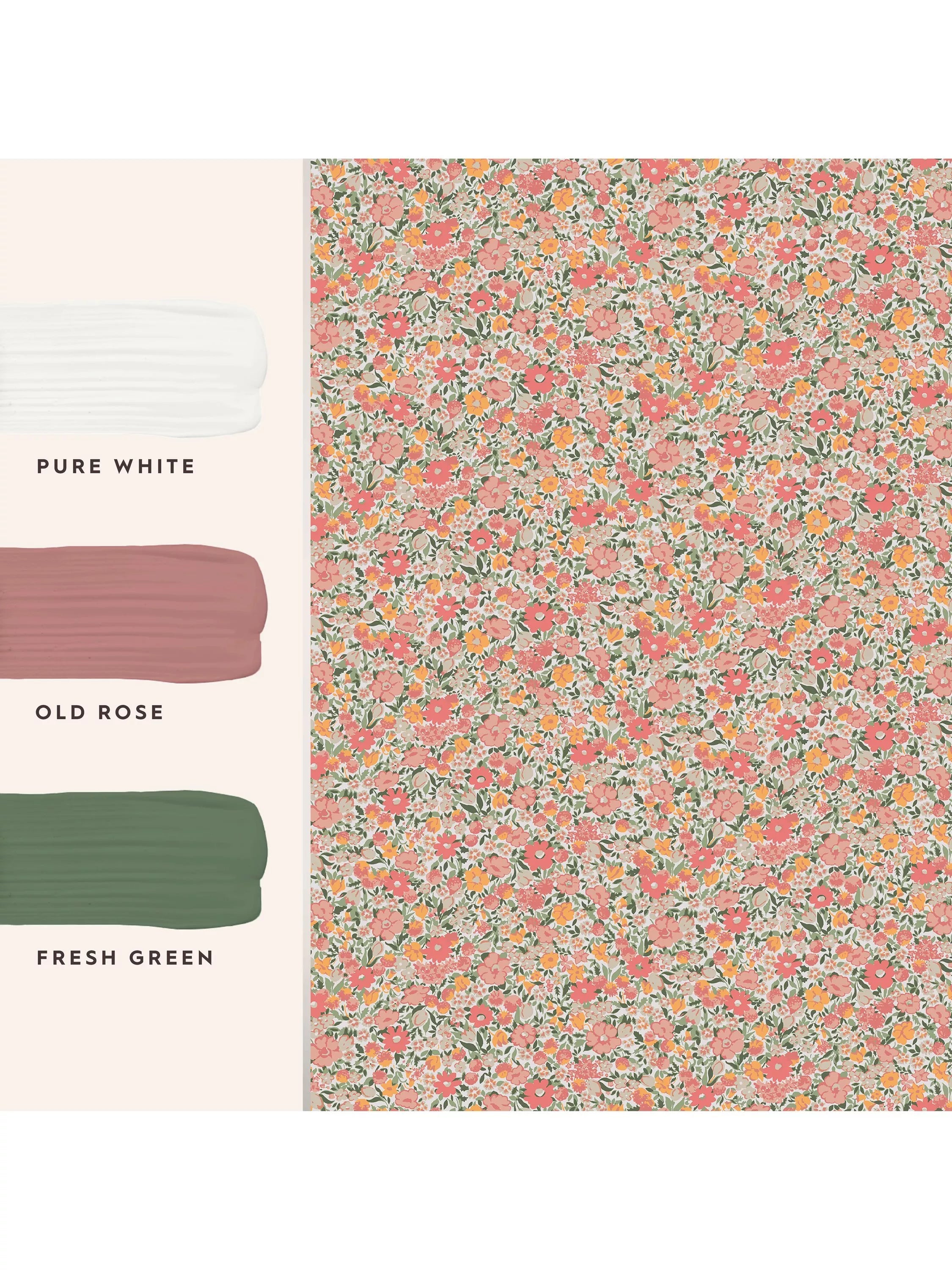 Laura Ashley Loveston wallpaper coral pink L10m x W52cm - British product