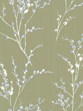 Laura Ashley floral wallpaper with pussy willow design, UK version