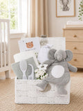 Bumbles & Boo Little Elephant Adventures baby hamper - British product