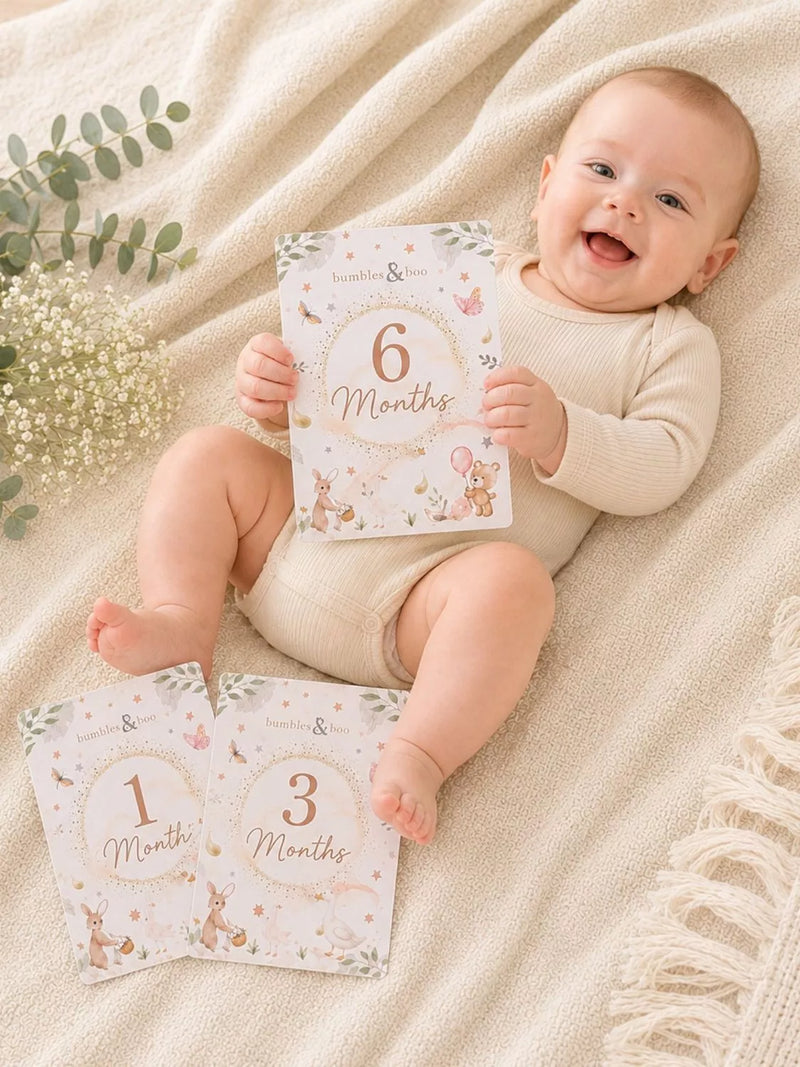 Bumbles & Boo Marshmallow Dreams baby hamper with personalised card (British brand)