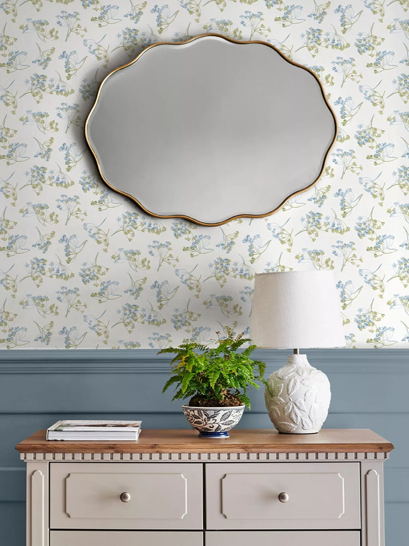 Laura Ashley Avonbury Hedgerow Green wallpaper - British product