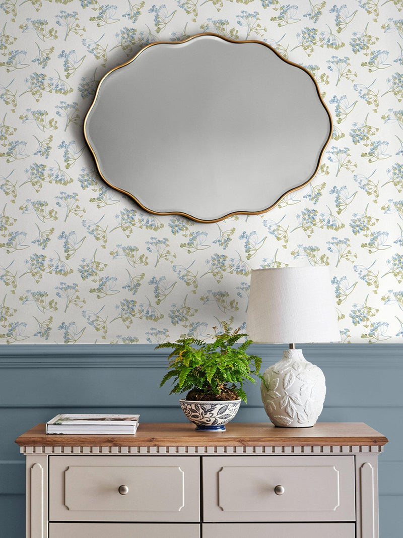 Laura Ashley Avonbury Hedgerow Green wallpaper - British product