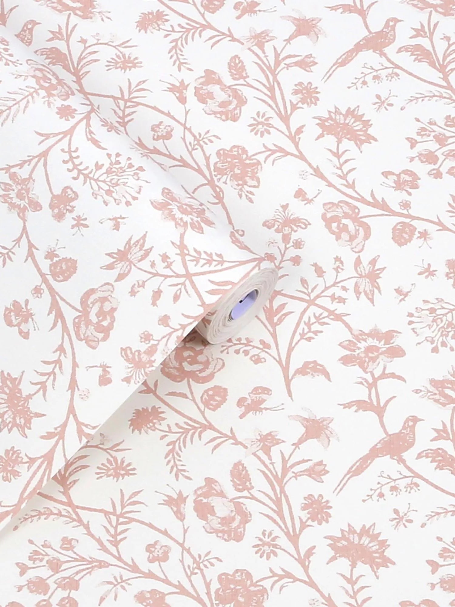 Laura Ashley Shepherds Purse Dark Blush wallpaper 10m x 52cm (British brand)