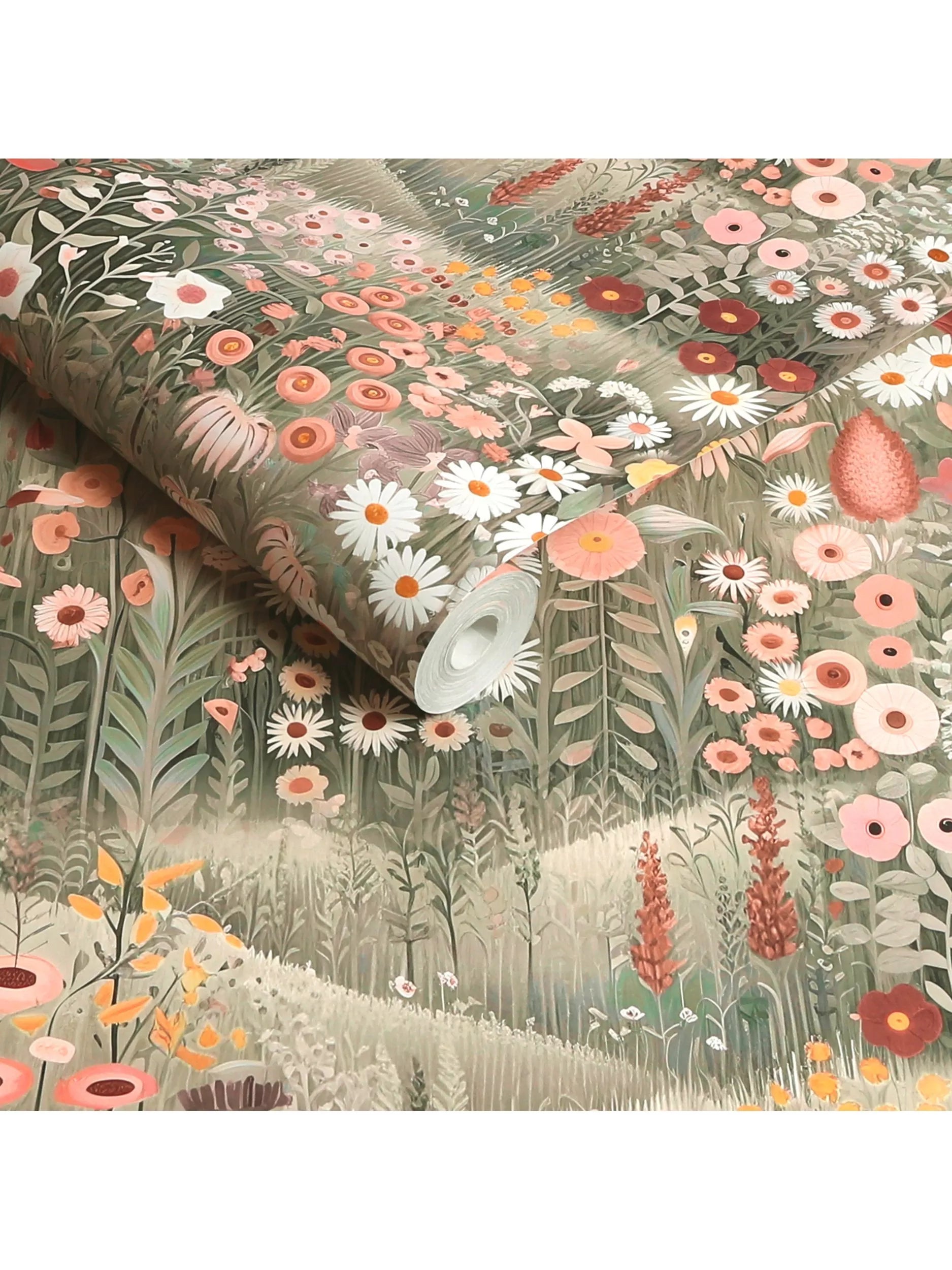 Graham & Brown Glenwhan Wildflower wallpaper leaf pattern, imported from the UK