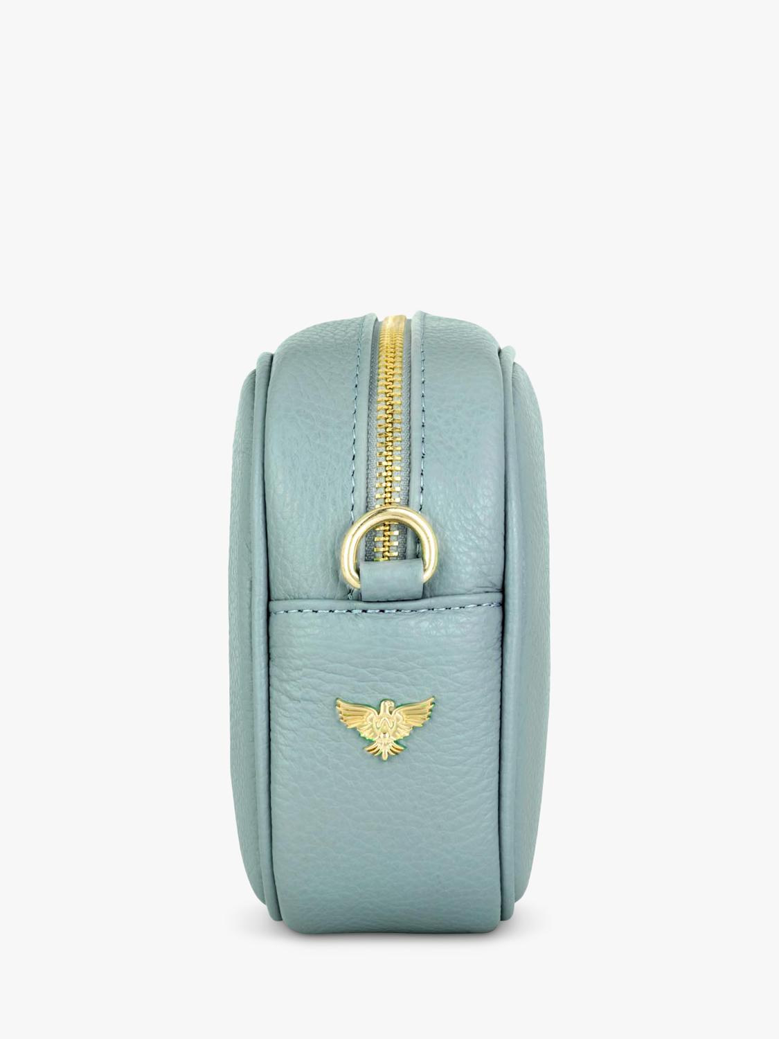 Apatchy London leather crossbody camera bag with gold hardware, UK version