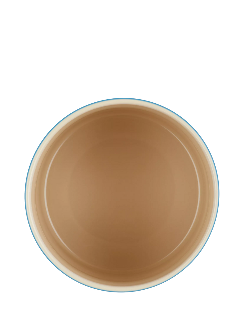 Le Creuset stoneware utensil jar in Azure with 1.1L capacity, UK version