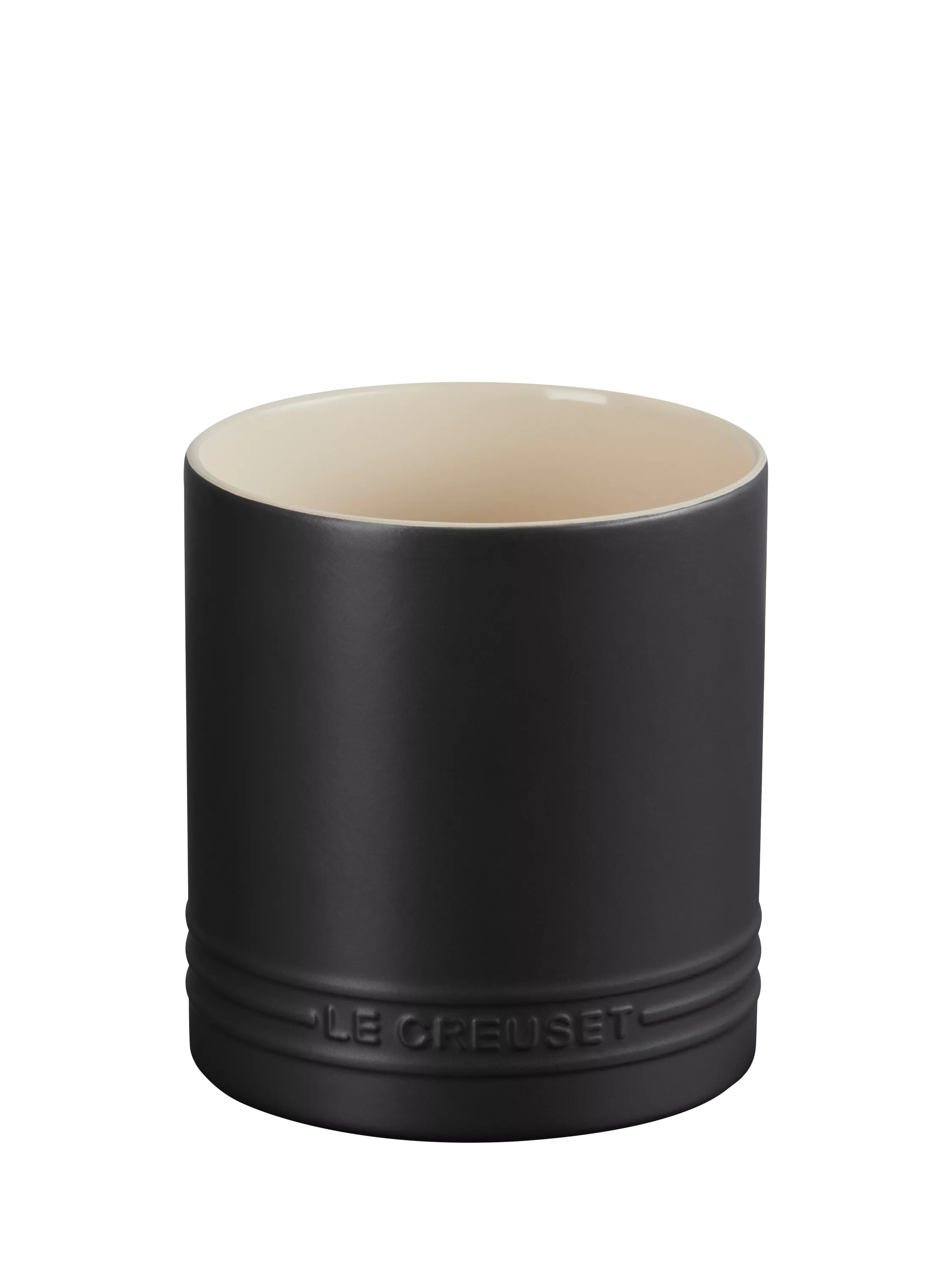 Le Creuset Stoneware Utensil Jar, 1.1L, Black
