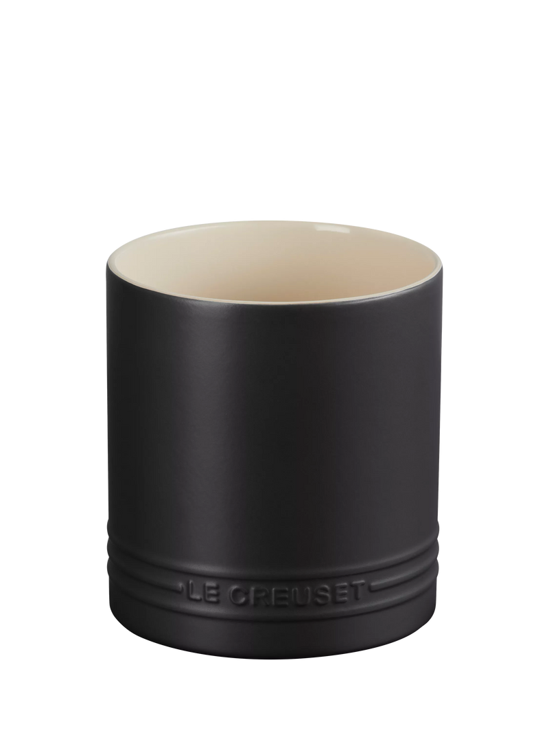 Le Creuset Stoneware Utensil Jar, 1.1L, Black