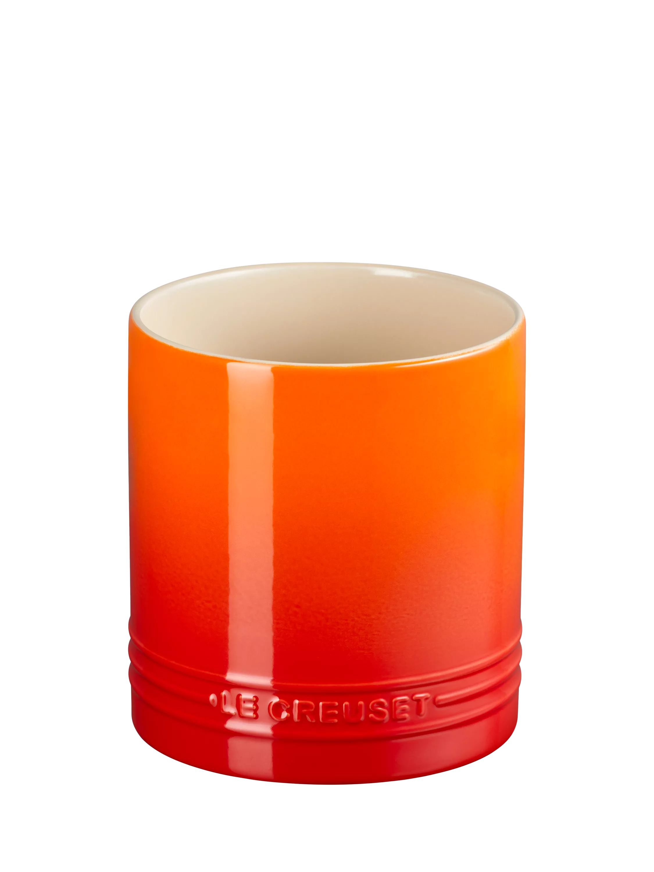 Le Creuset stoneware utensil jar in Azure with 1.1L capacity, UK version