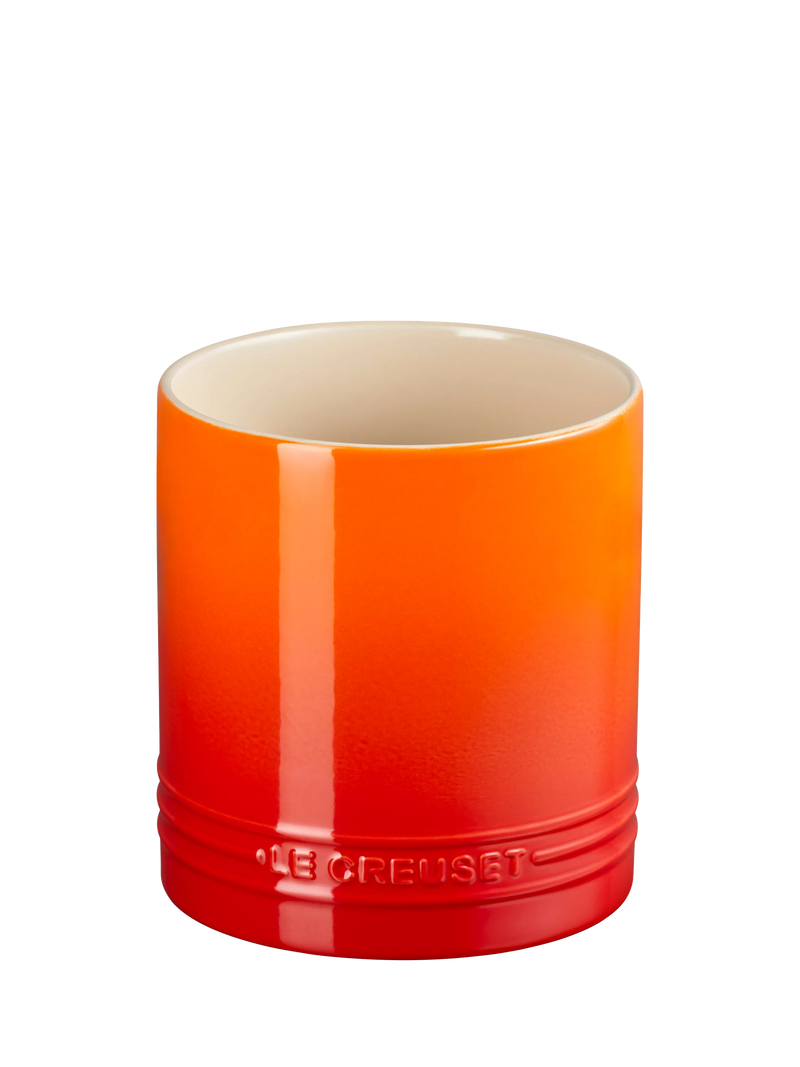 Le Creuset stoneware utensil jar in Azure with 1.1L capacity, UK version