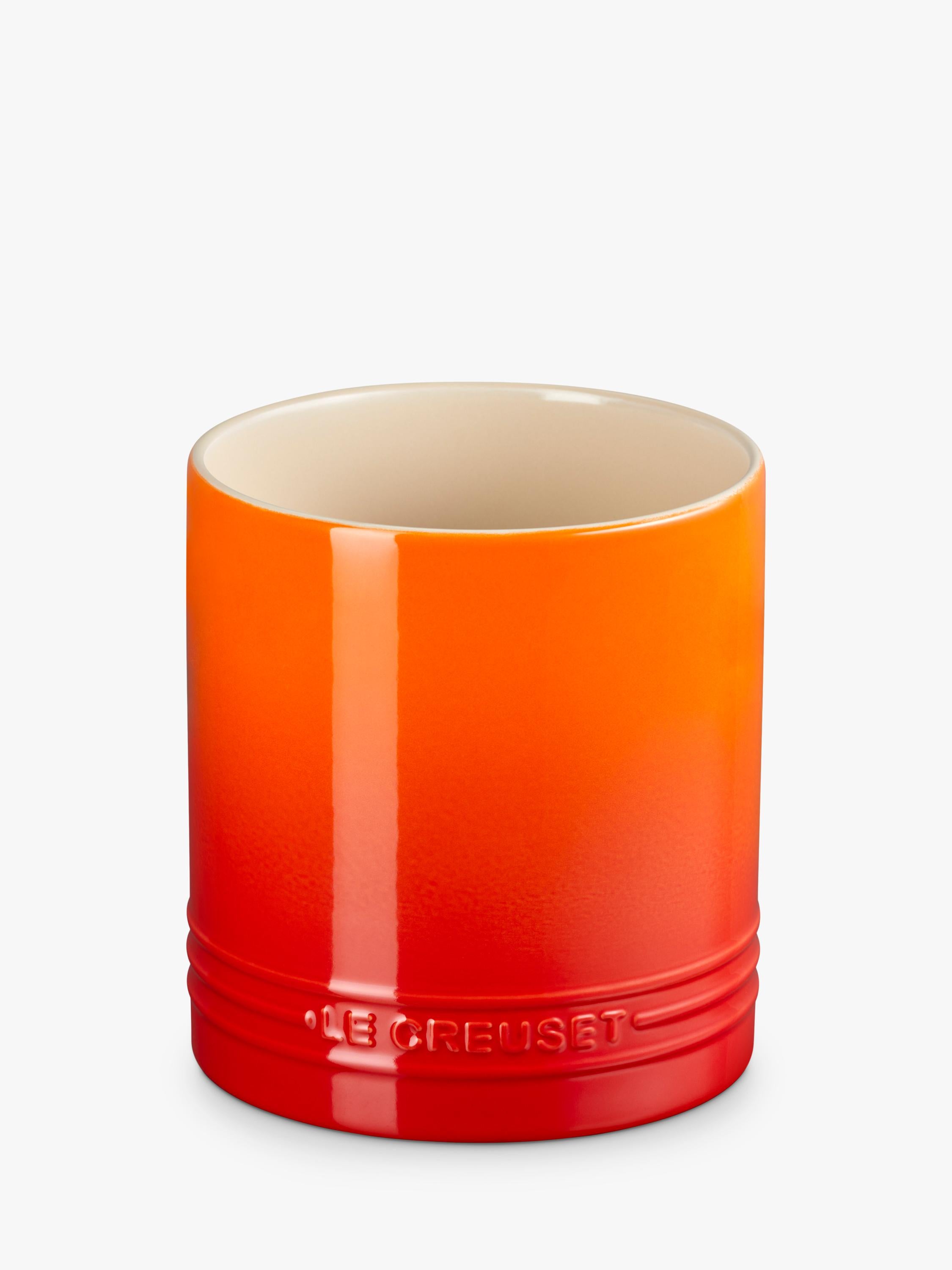 Le Creuset stoneware utensil jar in Azure with 1.1L capacity, UK version