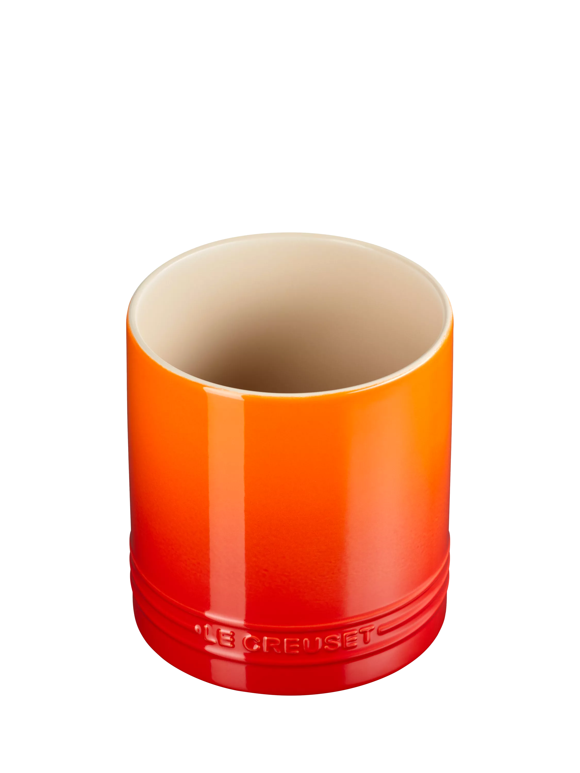 Le Creuset stoneware utensil jar in Azure with 1.1L capacity, UK version