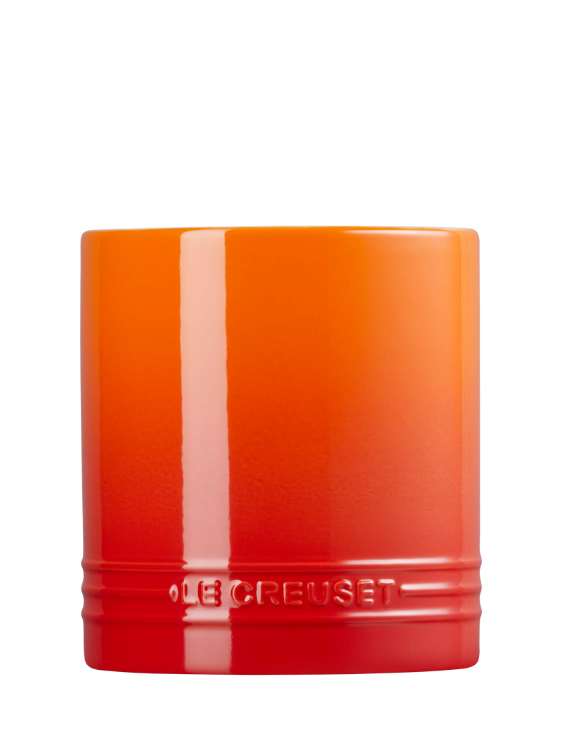 Le Creuset stoneware utensil jar in Azure with 1.1L capacity, UK version