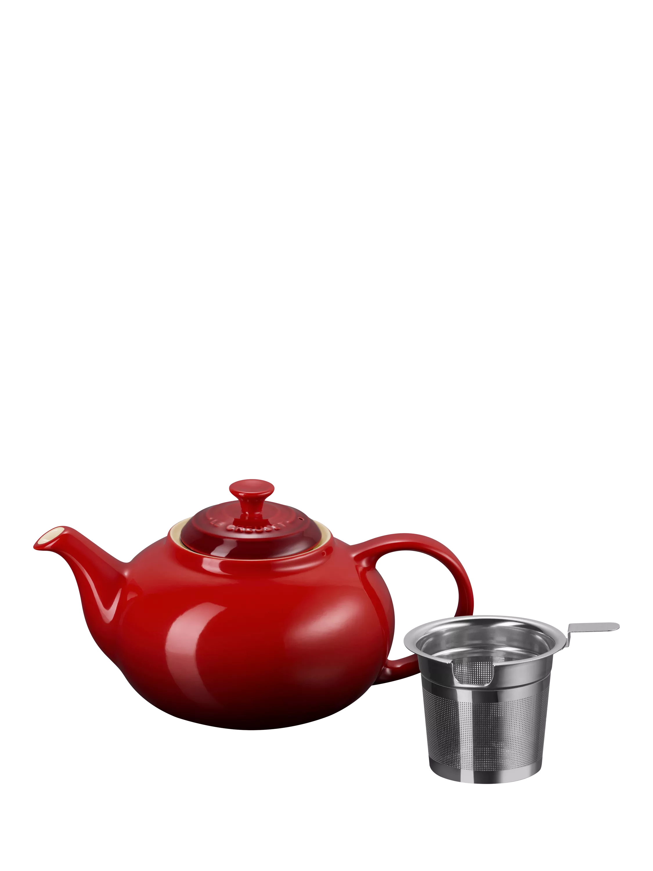 Le Creuset teapot Cerise 1.3L, imported from the UK