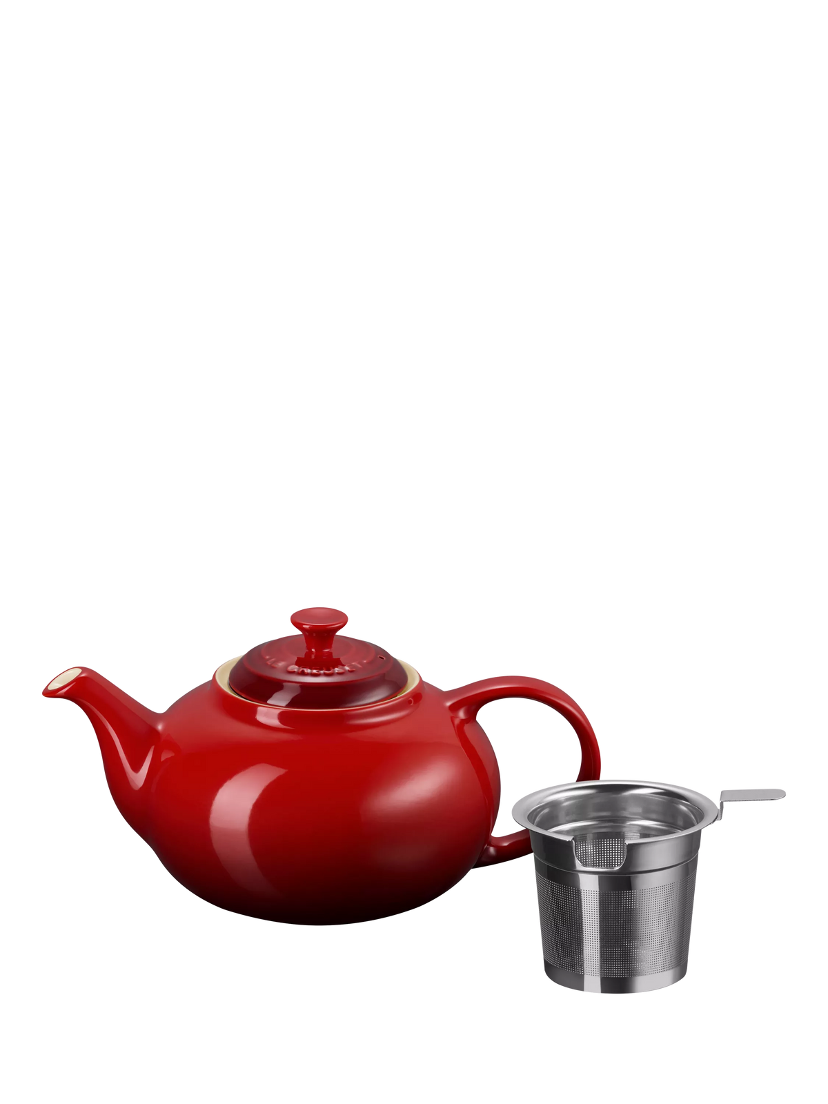 Le Creuset teapot Cerise 1.3L, imported from the UK