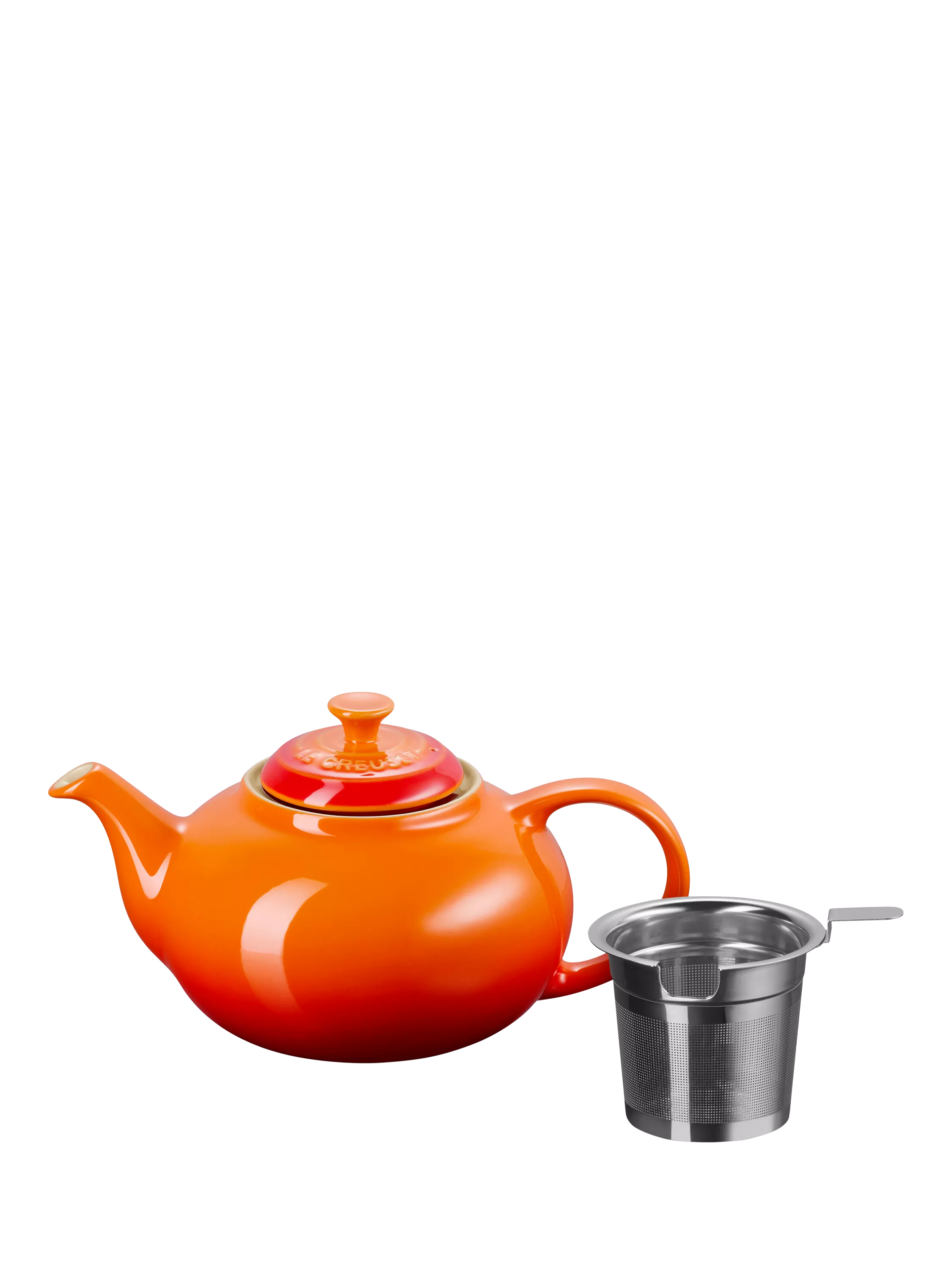 Le Creuset Stoneware Infuser Teapot Cerise 1.3L