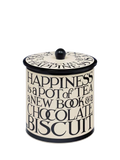 Emma Bridgewater Black Toast biscuit barrel black and white, imported from the UK