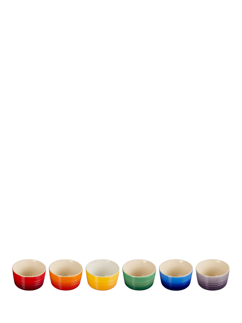 Le Creuset stoneware ramekin set rainbow 100ml (British brand)