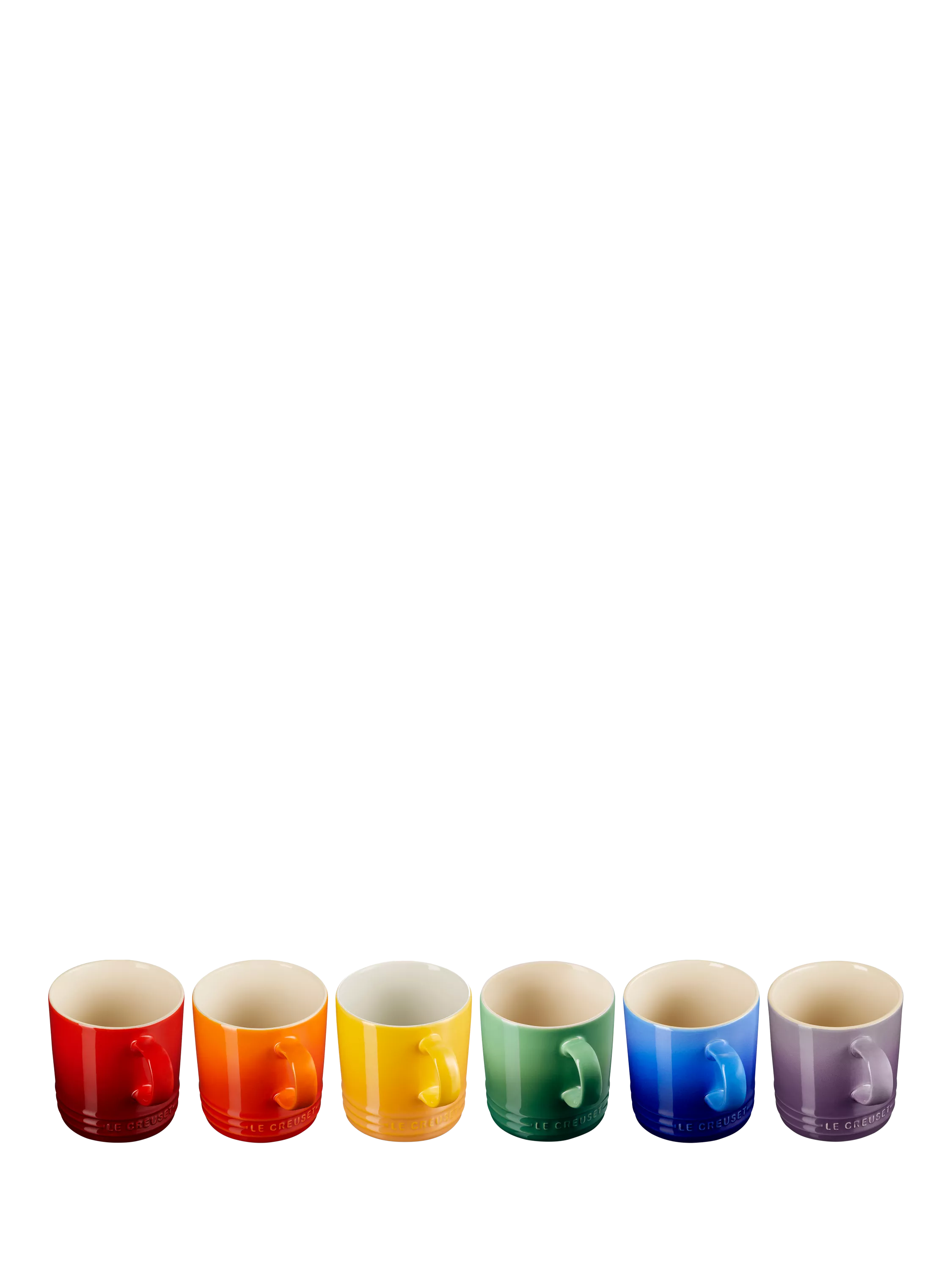 Le Creuset stoneware mug set rainbow 350ml - British product