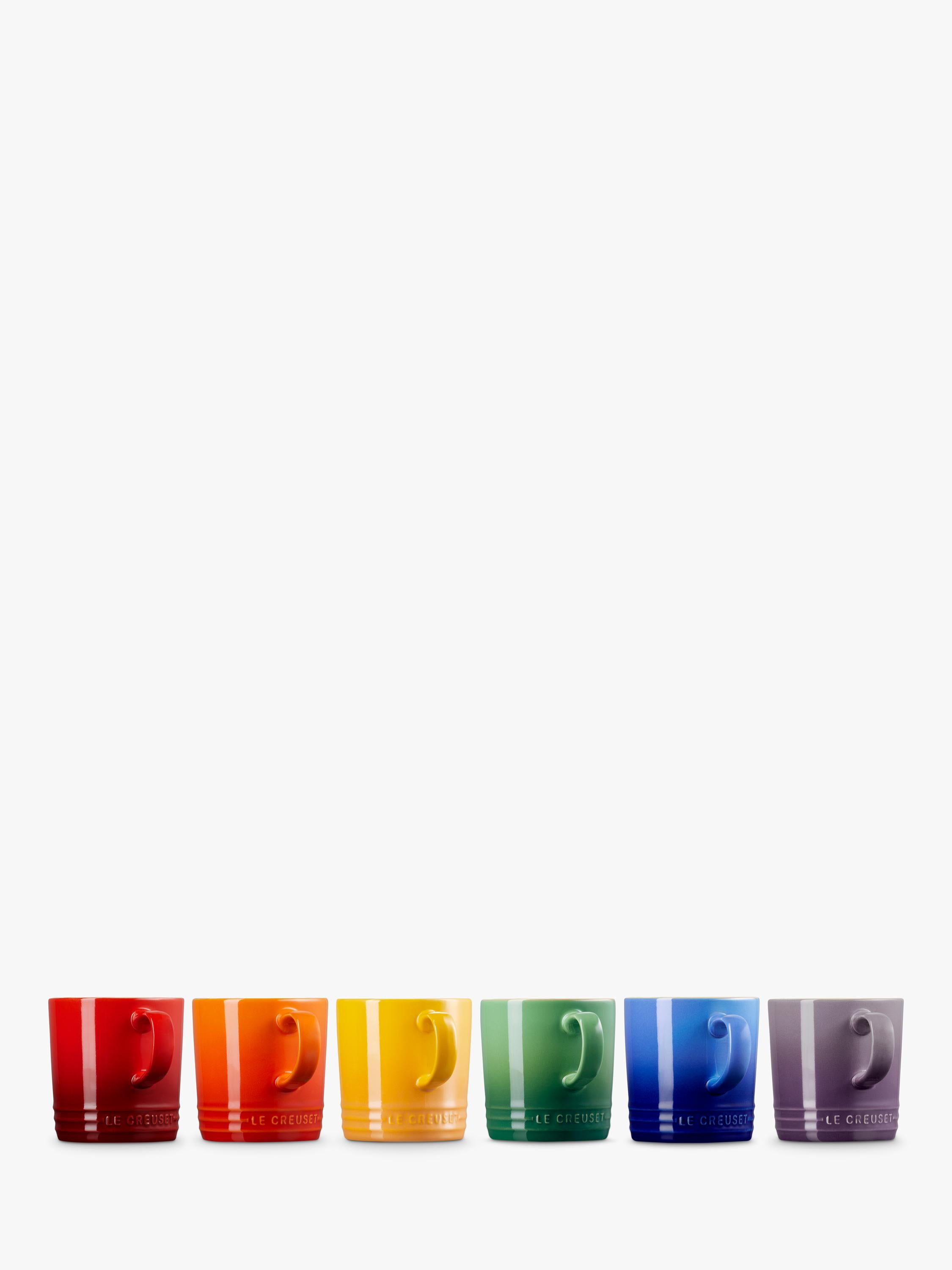Le Creuset stoneware mug set rainbow 350ml - British product