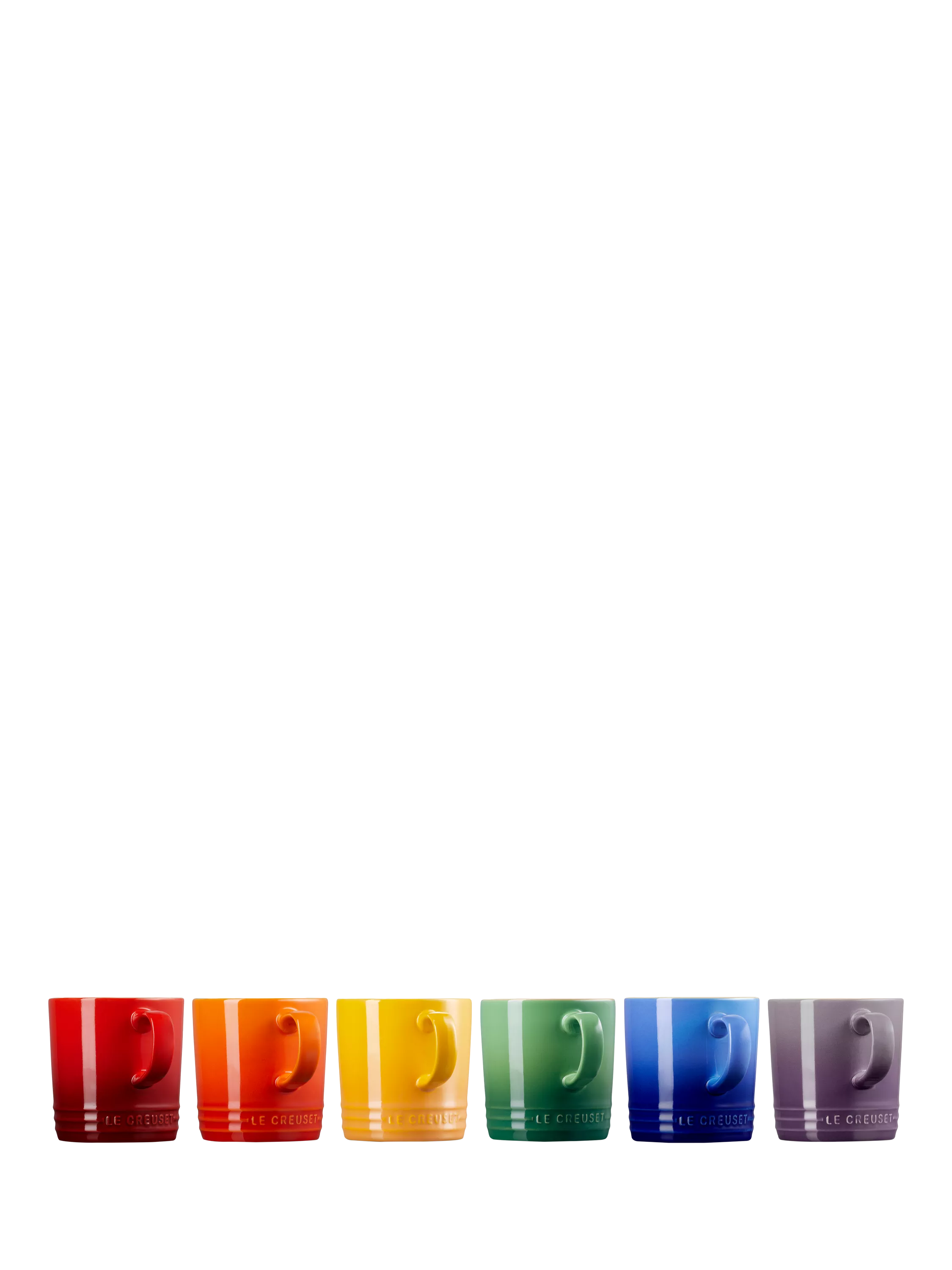 Le Creuset stoneware mug set rainbow 350ml - British product