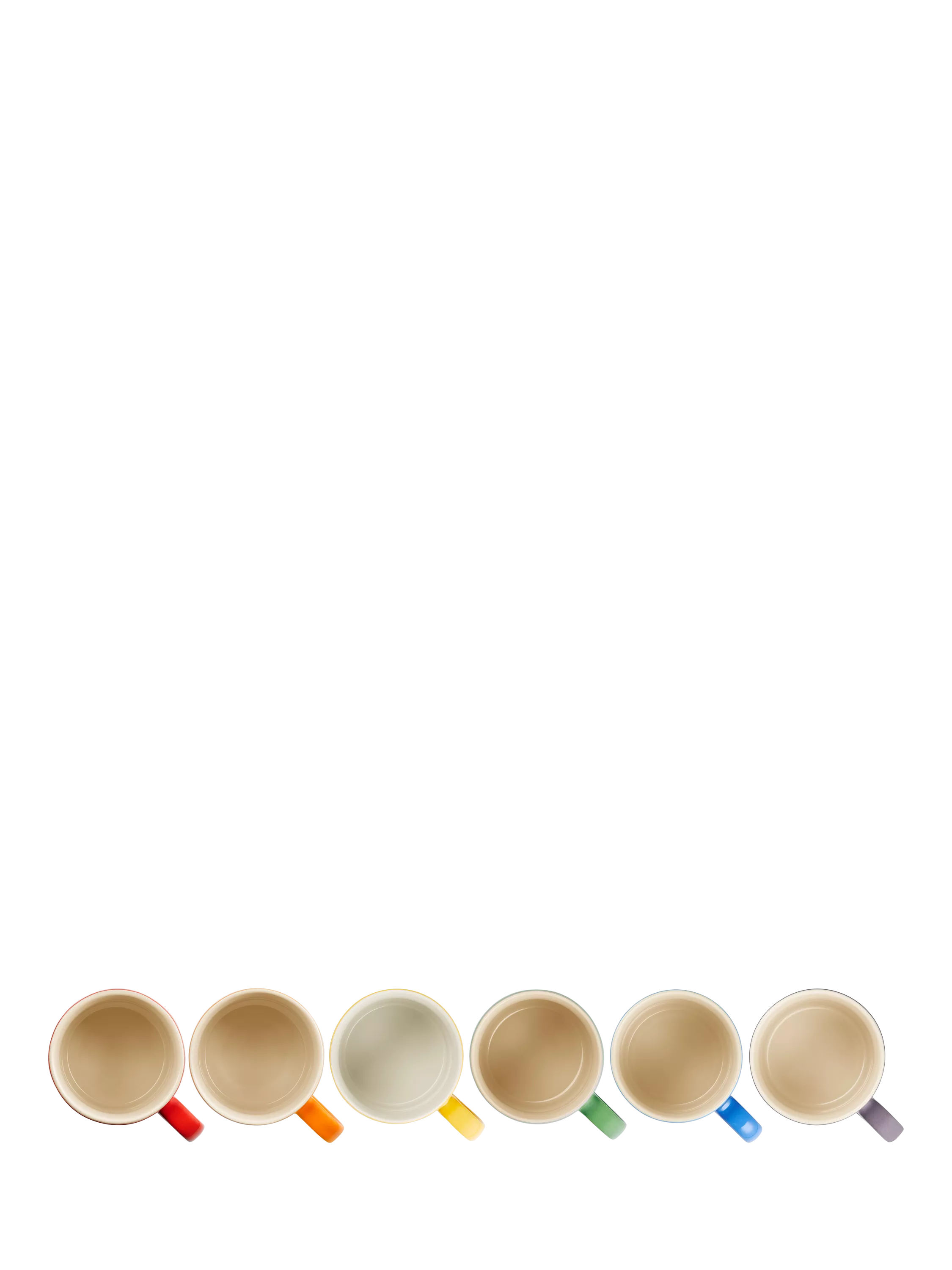 Le Creuset stoneware mug set rainbow 350ml - British product