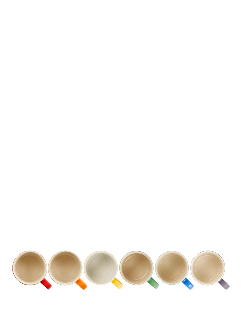 Le Creuset stoneware mug set rainbow 350ml - British product