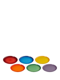 Le Creuset rainbow dinner plate set of 6 (British brand)