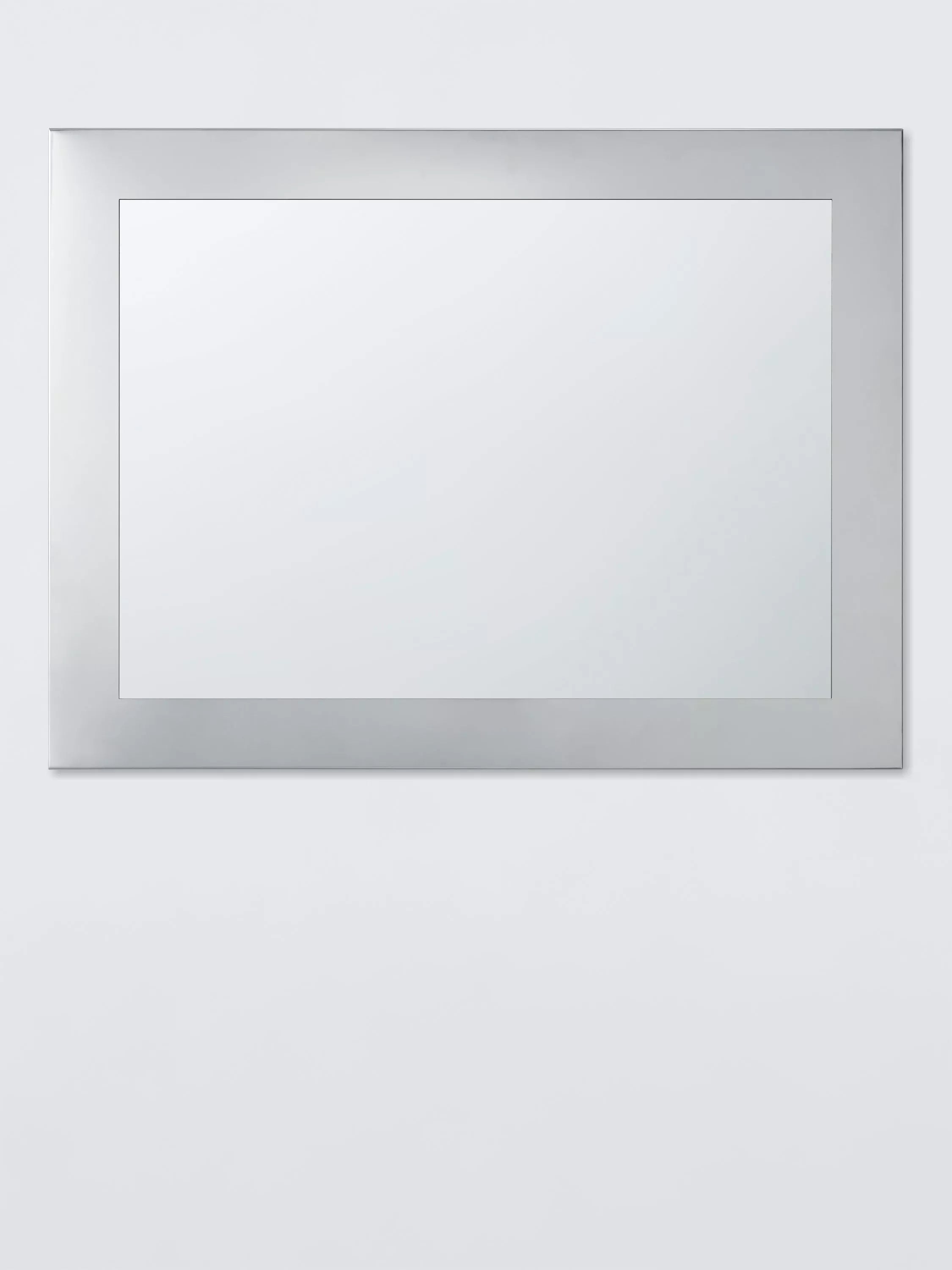 John Lewis Prism rectangular bathroom mirror with silvered border, UK version