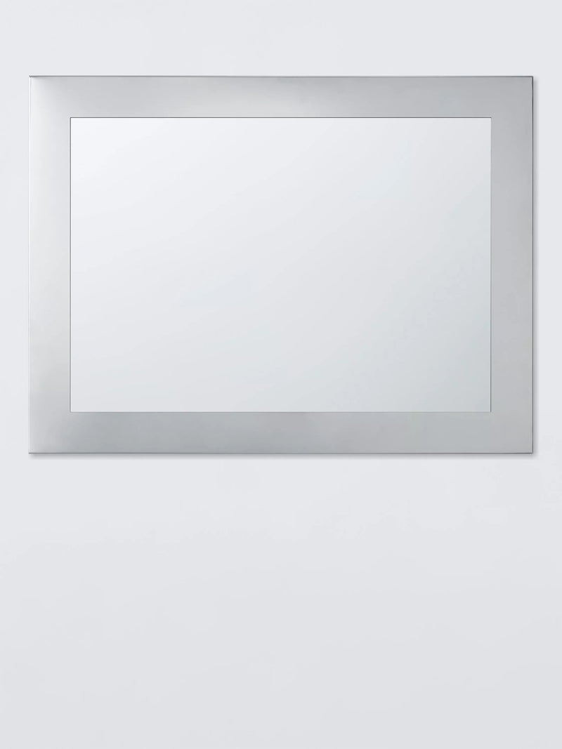 John Lewis Prism rectangular bathroom mirror with silvered border, UK version