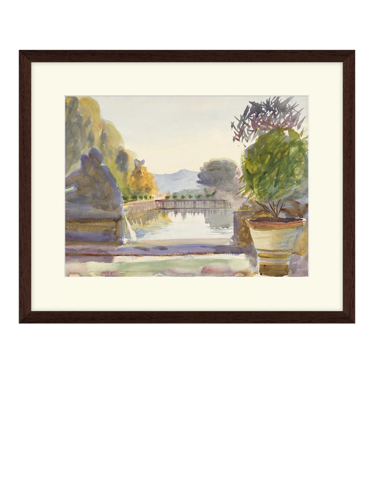 Tate framed print 'Lake and Trees' by Emily Sargent 43x53cm (British brand)