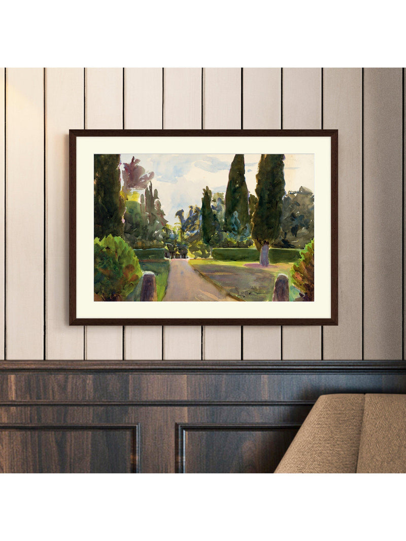 Tate Emily Sargent Villa Marlia framed print 52x72cm, UK version