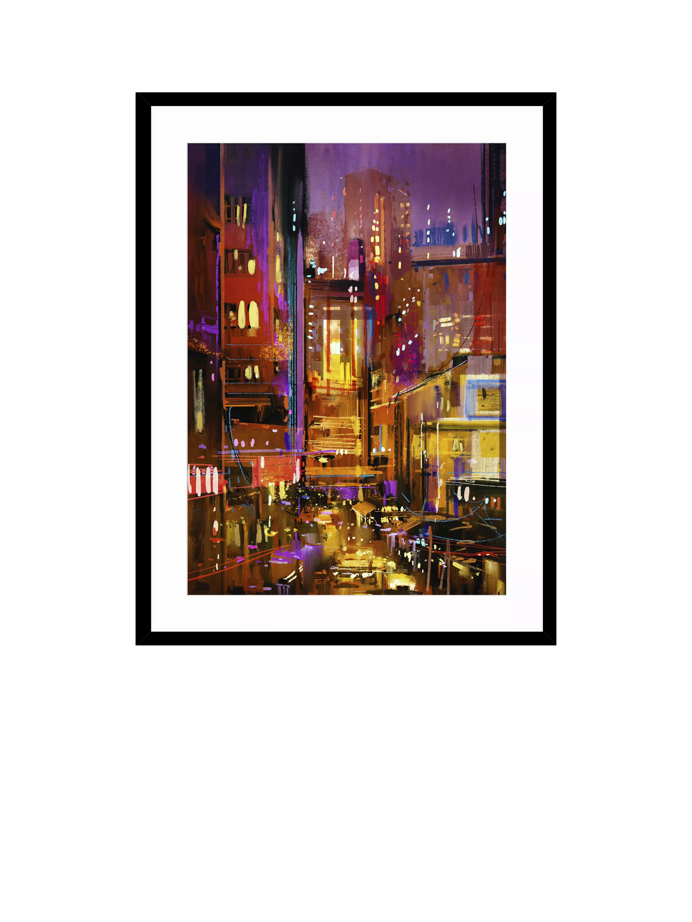 John Lewis framed print Night in Motion 83.5 x 63.5cm (British brand)