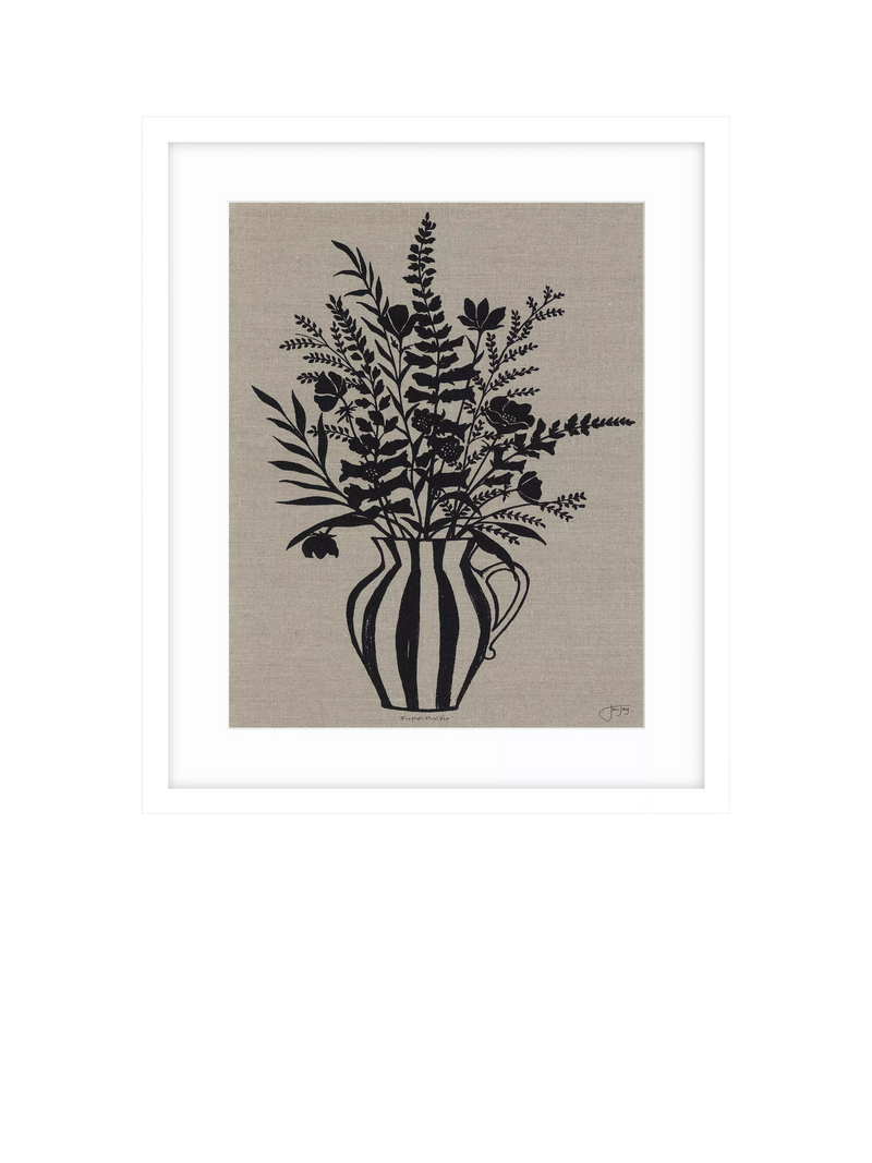 John Lewis Jan Jay Foxgloves framed print 63.5x53.5cm, imported from the UK