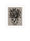 John Lewis Jan Jay Iris Floral Vase framed print 63.5x53.5cm, imported from the UK