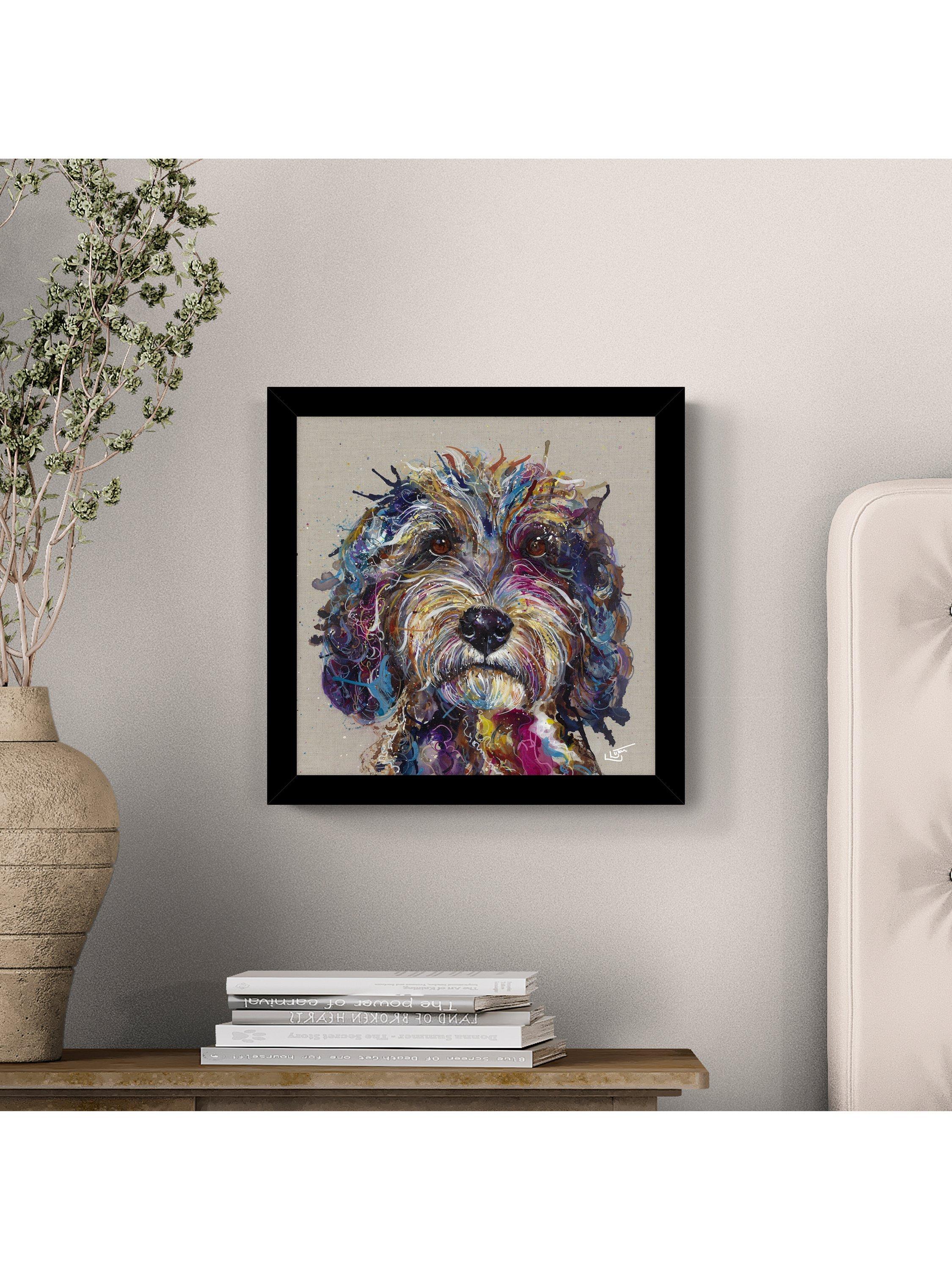 John Lewis framed print Cockapoo 33.5x33.5cm (British brand)
