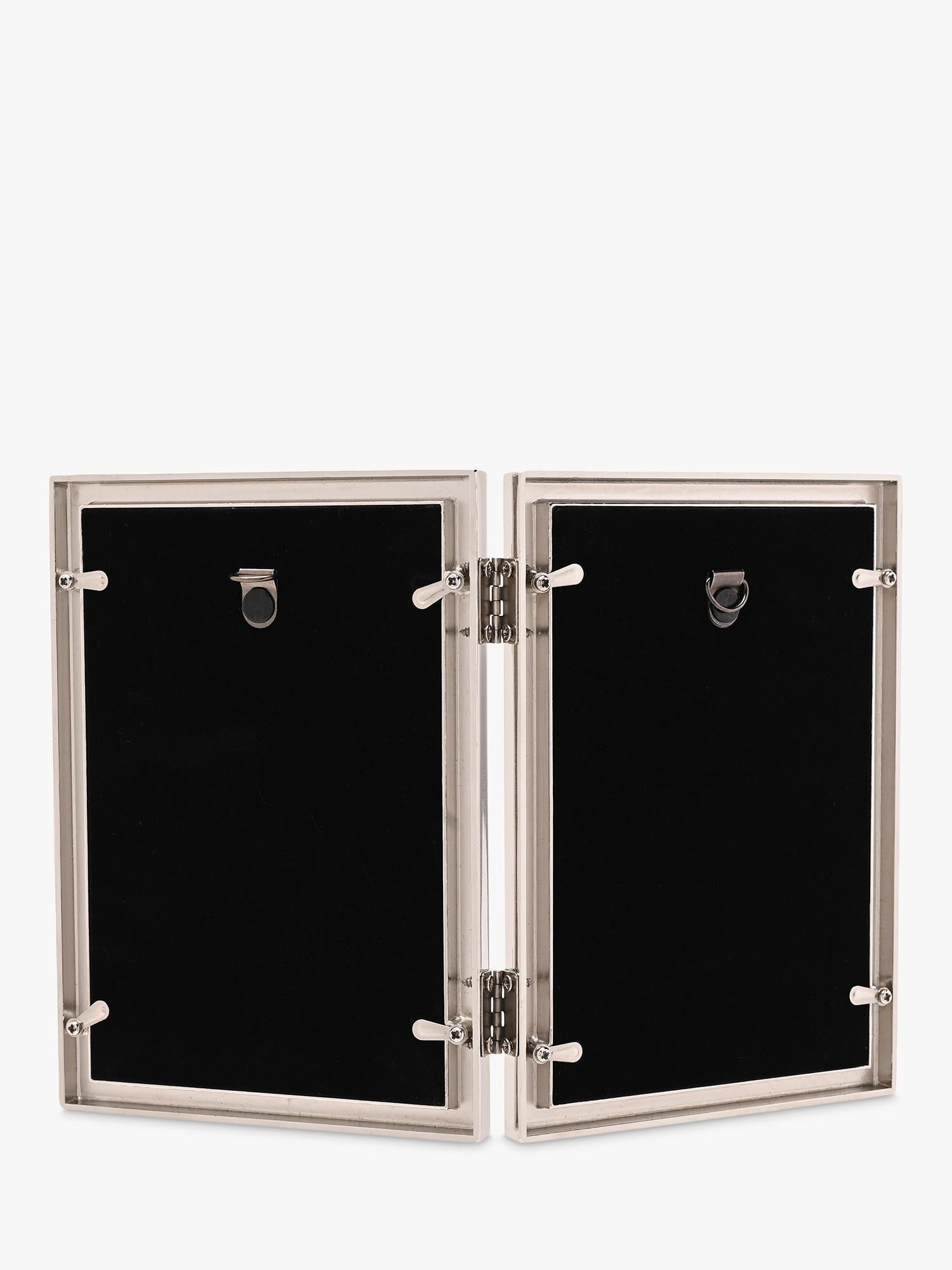Impressions Elegance white double photo frame with Mother of Pearl (British brand)