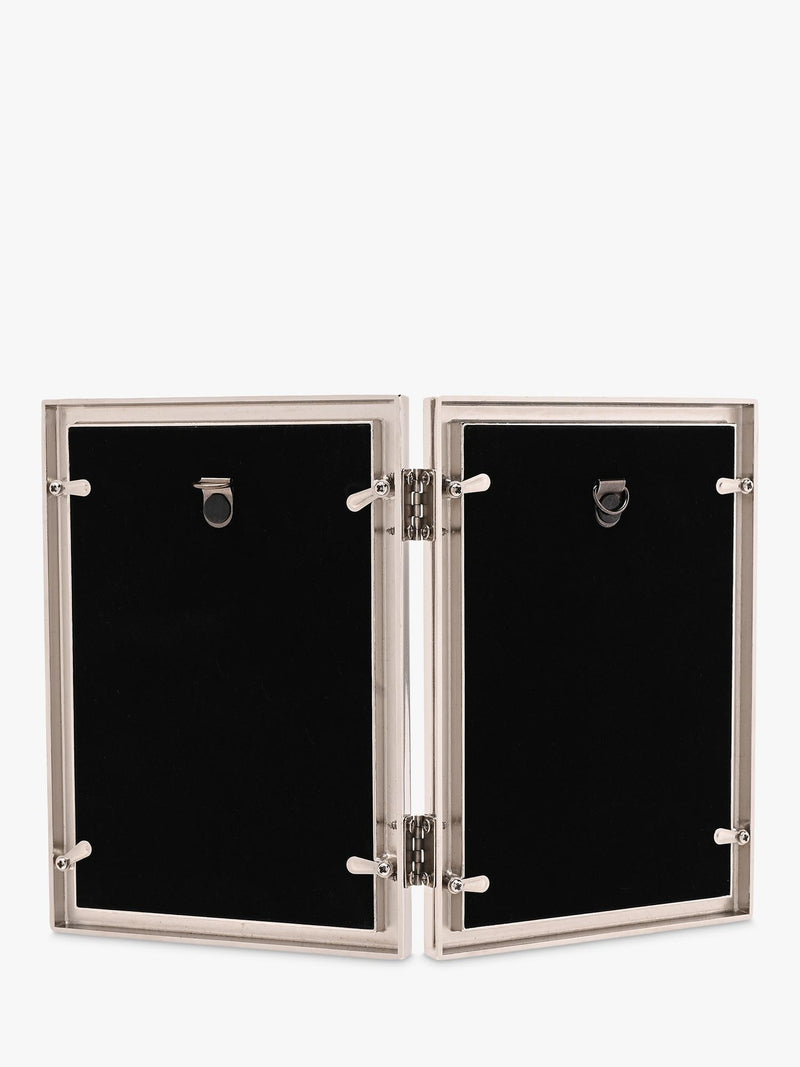 Impressions Elegance white double photo frame with Mother of Pearl (British brand)